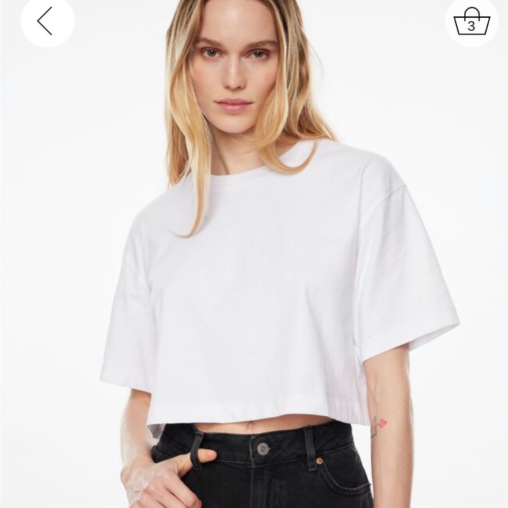 Dynamite NWOT cropped boxy Tshirt